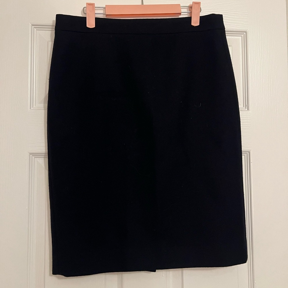 J. Crew Classic Black Pencil Skirt